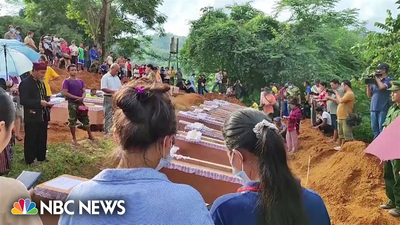 Myanmar military accused of bombing a camp for displaced persons