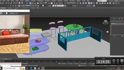 3DsMax Tutorials, Learn 3D Modeling Furniture Props from Scratch in 3dsmax ( Part 4)