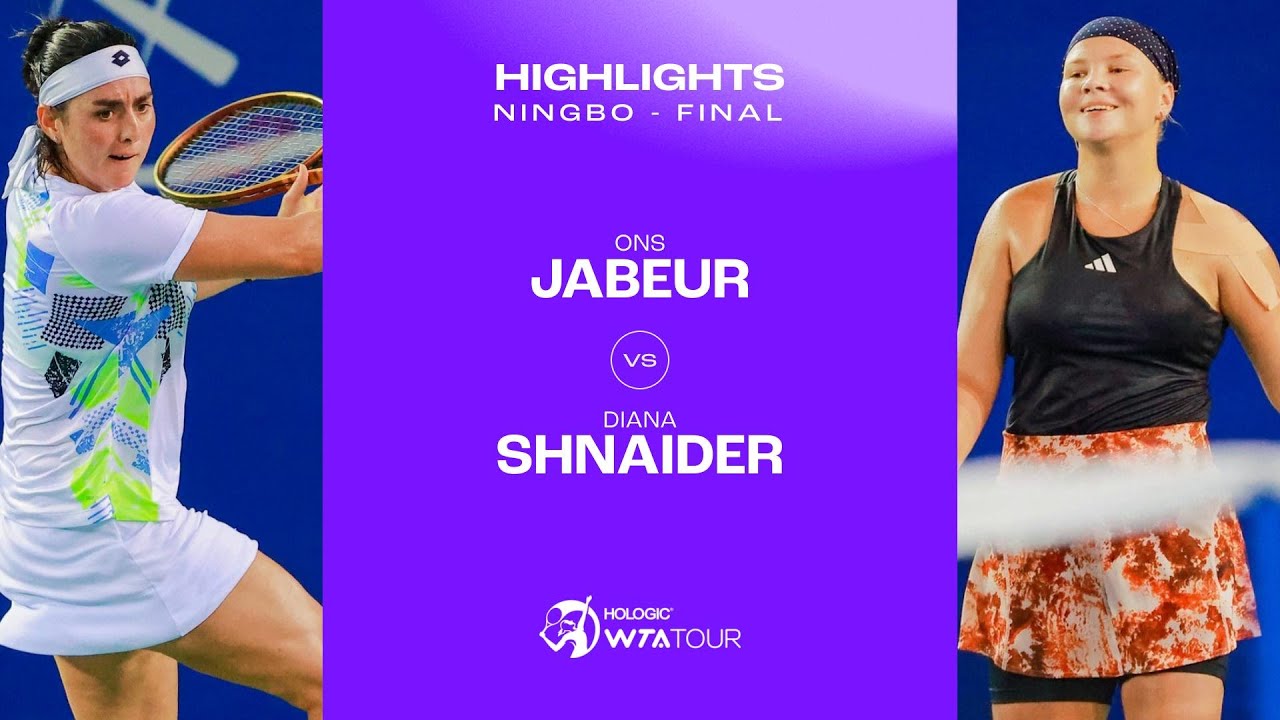 Ons Jabeur vs. Diana Shnaider | 2023 Ningbo Final | WTA Match Highlights