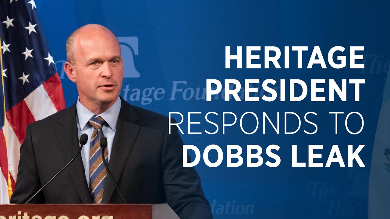 Heritage President Kevin Roberts Responds to Dobbs Leak - YouTube
