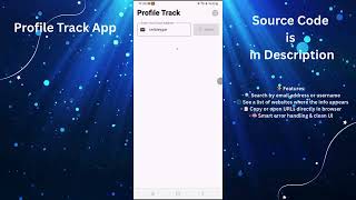 📱 Profile Track   Mobile App & Backend 🔍 screenshot 3