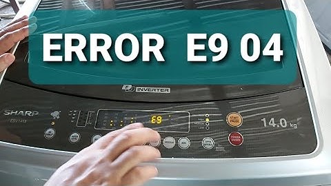 TO REPAIR E9 04 ERROR OF MY  SHARP WASHING MACHINE 14KG MODL ESV1415  #SHARP#