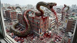 A Scientific Experiment Causes Giant Snakes to Invade the City