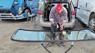 How To Change Windshield Screen | How To Install Windshield Volvo 2015