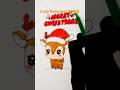 Cute Reindeer Drawing 🦌✨ | Simple Christmas Art | Colorful Kawaii Style🦌🎄✨🎁🌈🎨🖊️