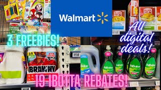 All digital Walmart haul! 3 freebies! 19 IBOTTA rebates! 