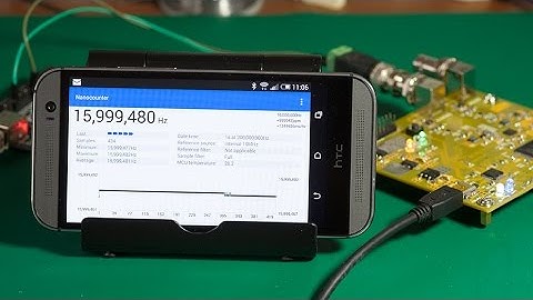 A frequency counter built with an FPGA, STM32F072 and an Android GUI