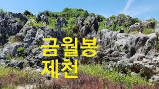 제천에 있는 일만이천봉  금월봉에서 나는 금강산을 보았다라고 전하고자  왔다왔어