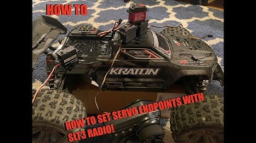 HOW TO SET SERVO ENDPOINTS USING A SPEKTRUM SLT3 RADIO! #rccar