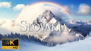 FLYING OVER SLOVAKIA (4K Video UHD) - Relaxing Music With Beautiful Nature Video For Stress Relief