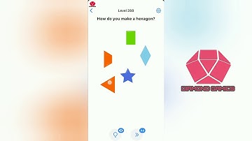 Easy Game Level 288 how do you make a hexagon
