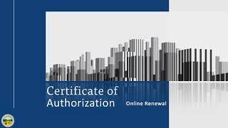 NEW! COA Online Renewal Tutorial