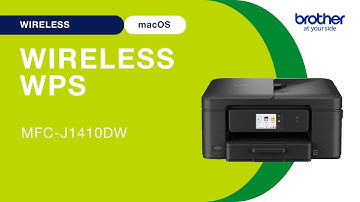 MFCJ1410DW set up wireless with WPS - Mac