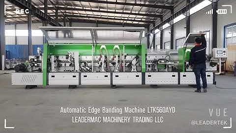 Full automatic edge banding machine with corner trimming