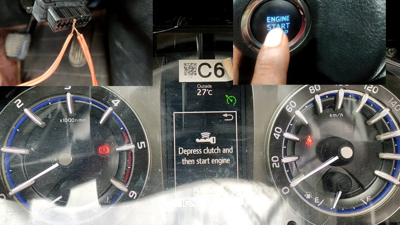 TOYOTA Innova crysta push button engine starting problem/smart key