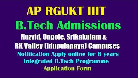 AP #RGUKT CET 2021 || online #application process - Step by step guidance
