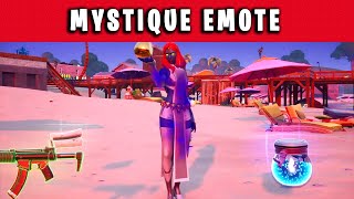 Emote as Mystique After Eliminating an Opponent - (Mystique Awakening Challenges)