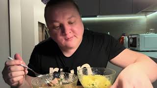 Картошка селедка хлеб мукбанг