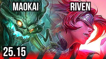 MAOKAI vs RIVEN (TOP) | NA Master | 25.15