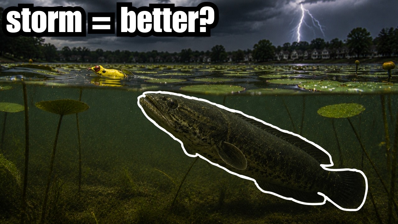 is fishing ACTUALLY better BEFORE a STORM?