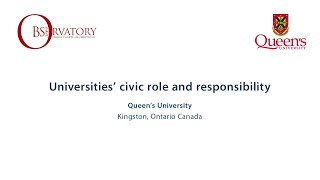 Magna Charta Universitatum 2020 and Queen's University