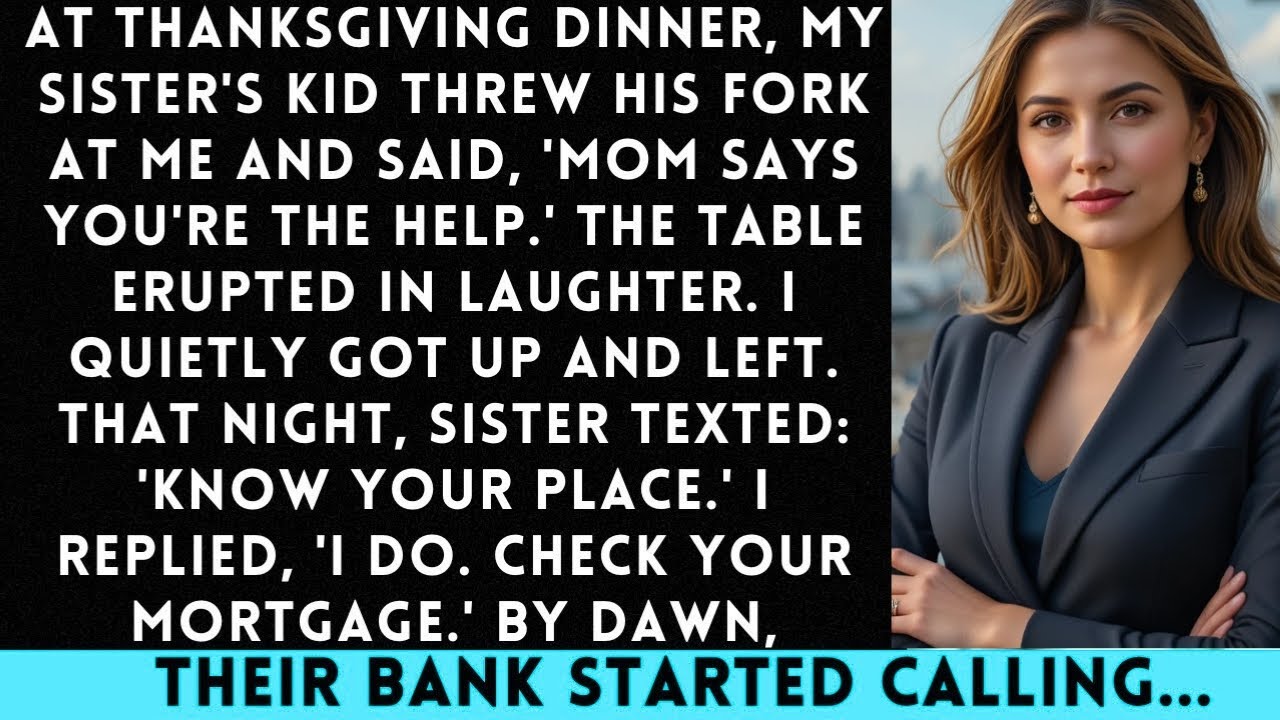 At Thanksgiving Dinner, My Nephew Threw a Fork at Me and Said, “Mom Says You’re Just the Help”