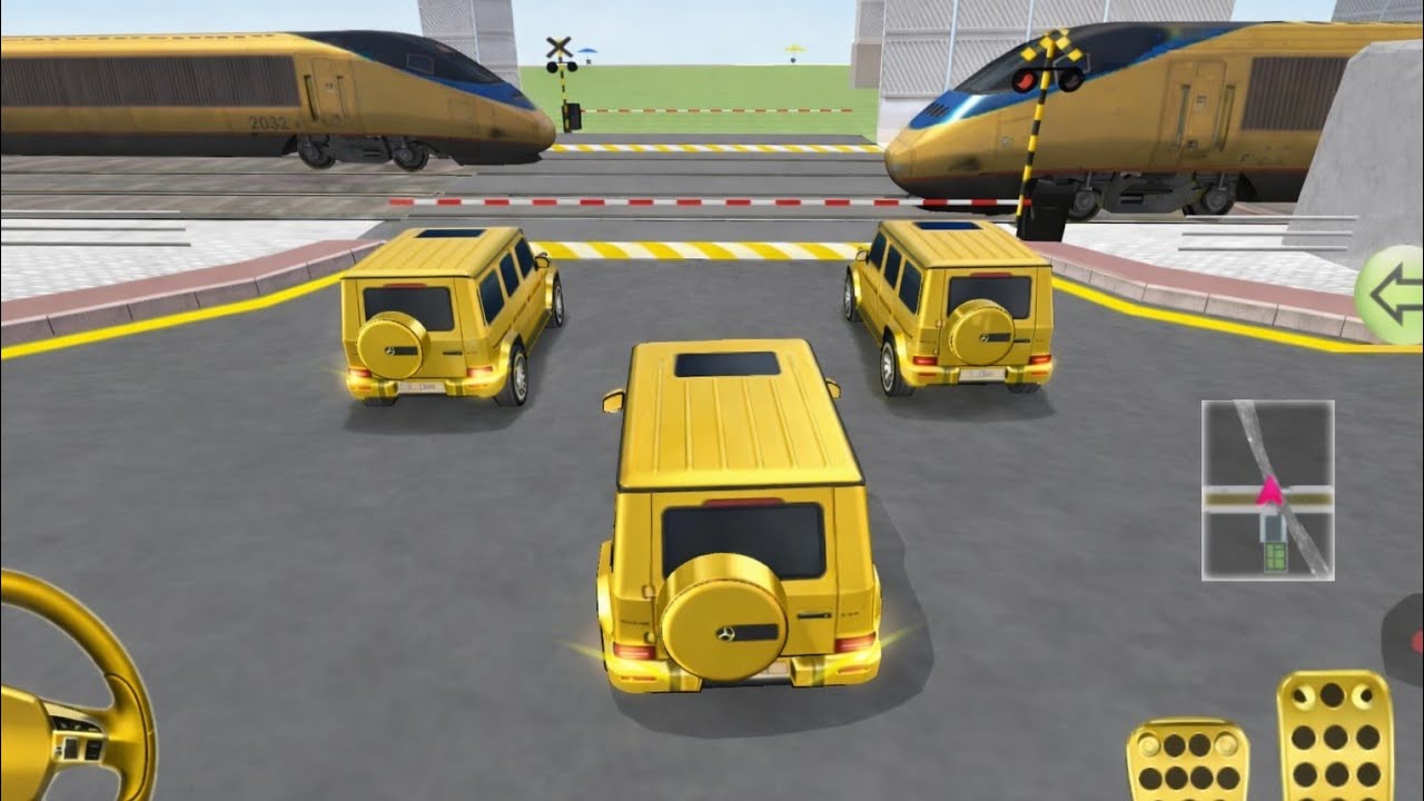 New Golden Bullet Train VS Golden Mercedes G63 - 3D Drawing Class - 2026 Car Game Android Gameplay 