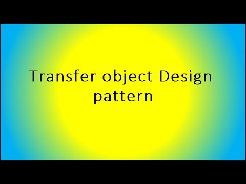 Transfer object Design pattern
