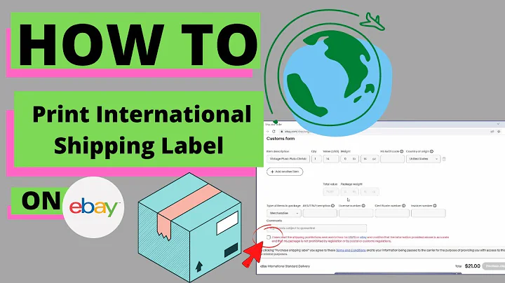How To Print International Shipping Label for eBay