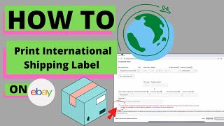 Details How To Print International Shipping Label for eBay Update