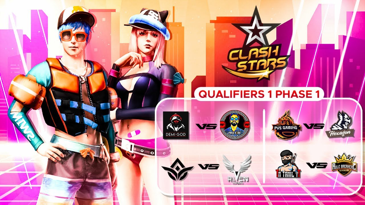 [DAY 2] Clash Stars S1 | Youtubers Clash Squad Event | Garena Free Fire 