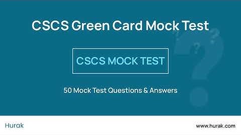 CSCS Mock Exam Preparation | CITB Operatives Practice Test 2