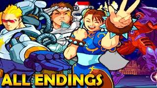 Marvel vs Capcom All Character Endings Dreamcast Secret Characters