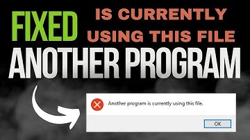 Another Program is Currently Using this File (2024) / (ERROR FIXED & EASY STEPS)