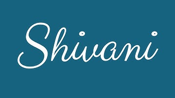 Learn how to Sign the Name Shivani Stylishly in Cursive Writing