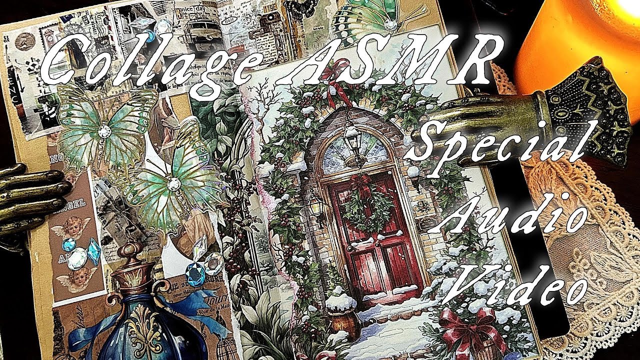 340 クリスマスアーチ、🌲☃️❄️asmr・scrapbooking・collagenote・journaling・vintagenote・decorativenote💎