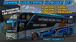 Share kodename klakson 123 bussid v3.6.1 || klakson kapal, klakson polisi patwal, klakson mengular