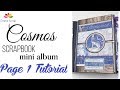 Tutorial 3# Page 1  for Cosmos Scrapbook Mini Album ( emmascrap.fr)