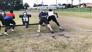 Double team drive technique
