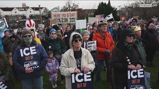Anti-ICE protesters assemble across the US after shootings in Minneapolis, Portland