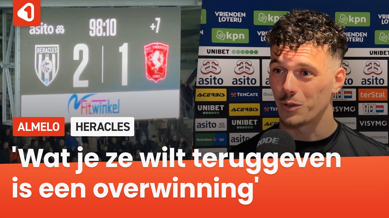 Heracles Almelo houdt FC Twente eronder voor eigen publiek, Asito Stadion ontploft