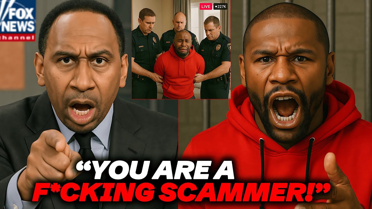 "SCAMMER!"Heated Exchange Between Stephen Smith and Floyd Mayweather Goes Viral!
