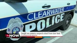Caught on camera: suspects steal from tour boat