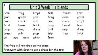First Grade Phonics Unit 3 Week 1