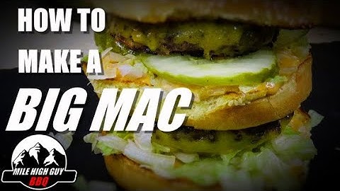 Homemade Big Mac With Mac Sauce