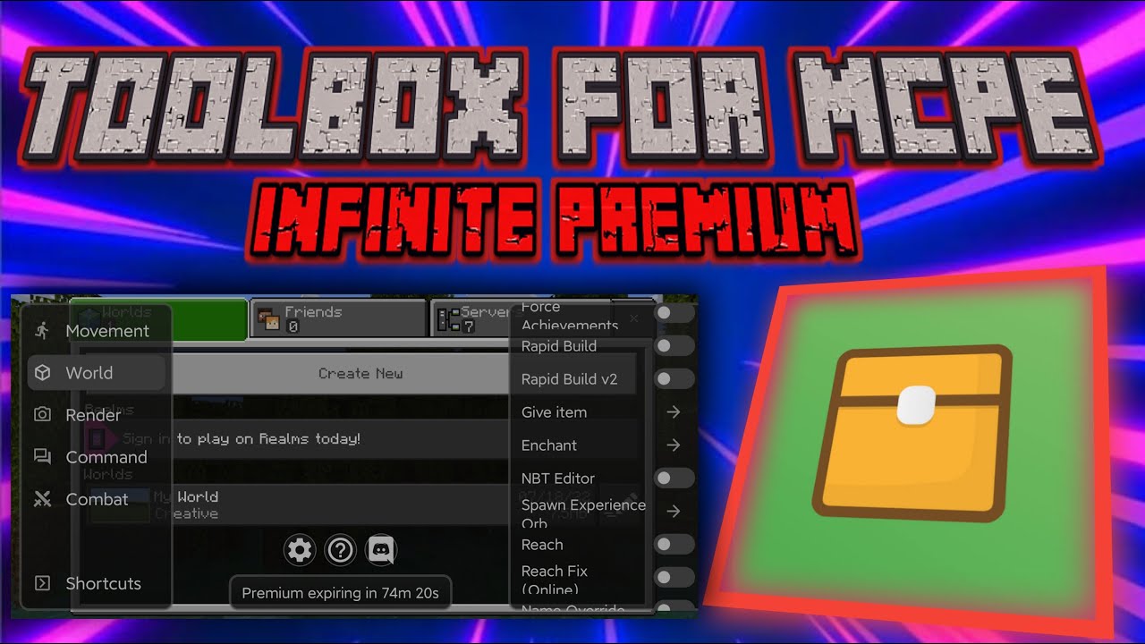 MCPE Toolbox 1.19.11 Infinite Premium APK Download Link Free