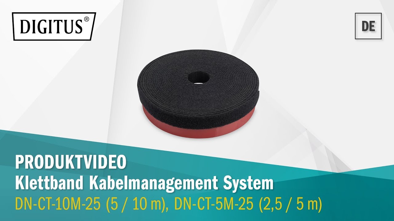 DIGITUS® Klettband Kabelmanagement System (DN-CT-10M-25, DN-CT-5M-25)