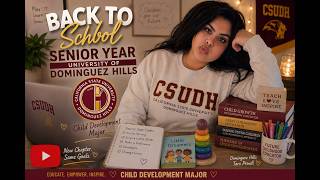 senior year has ly Begun CSUDH child development my back to school supplies xo - rach