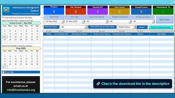 Ultimate Attendance Management System in MS Excel  & VBA [Premium Attendance Tracker]