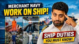 Merchant Navy Work on ship | Merchant Navy Work | Merchant Navy wale kya karte hain?